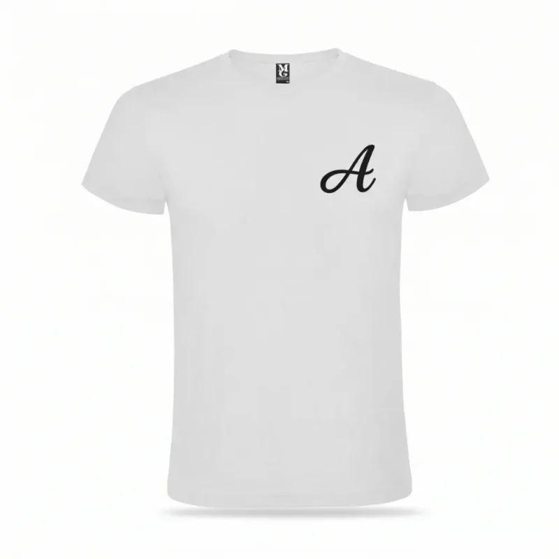 Camiseta personalizada inicial corazón elegante