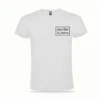 Camiseta con inicial con recuadro