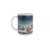 Taza con felices fiestas