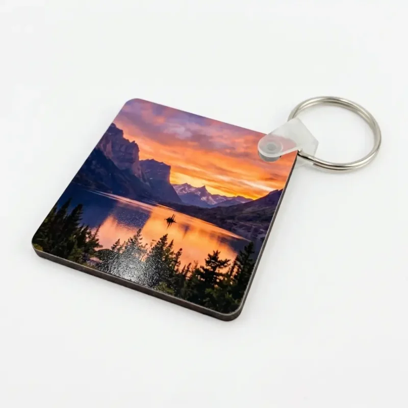 Llavero personalizado con foto a todo color impreso por ambas caras.