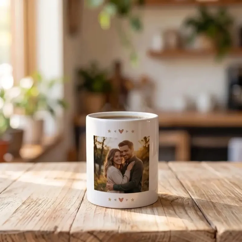 Taza personalizada frontal