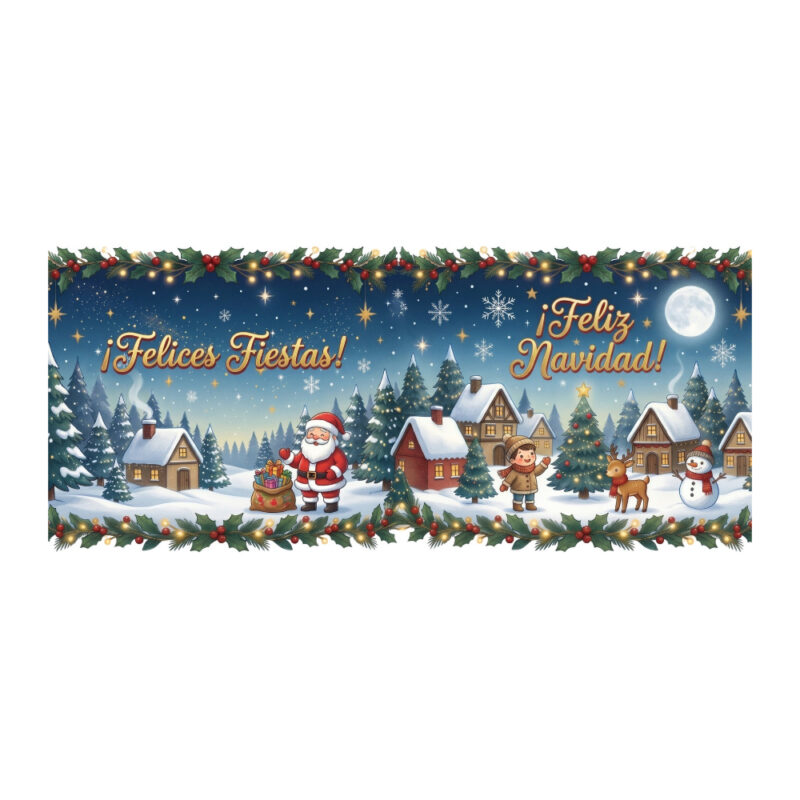 Fondo de la taza navideña de papa noel